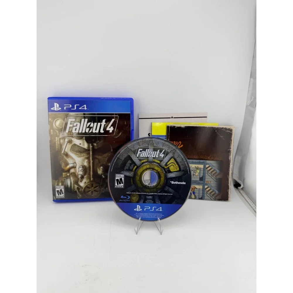 Fallout 4 Sony PlayStation 4 PS4 2015 Bethesda RPG Action Game with Poster